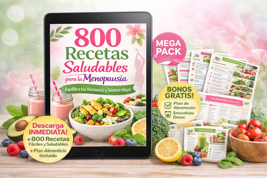 800 Recetas saludables para la menopausia